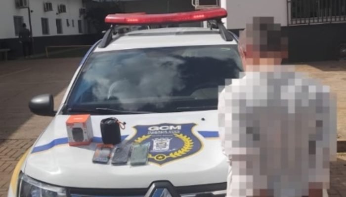 Foto: Foi preso em flagrante (Divulgação/GCM)
