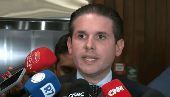 O presidente da Câmara, Hugo Motta — Foto: O presidente da Câmara, Hugo Motta |