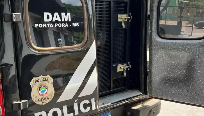 Viatura da Delegacia de Atendimento à Mulher, de Ponta Porã. (Foto: PCMS)