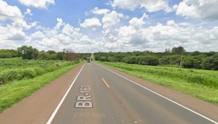 Condutor foge após colisão na BR-163, se esconde e é detido horas depois em posto de combustíveis