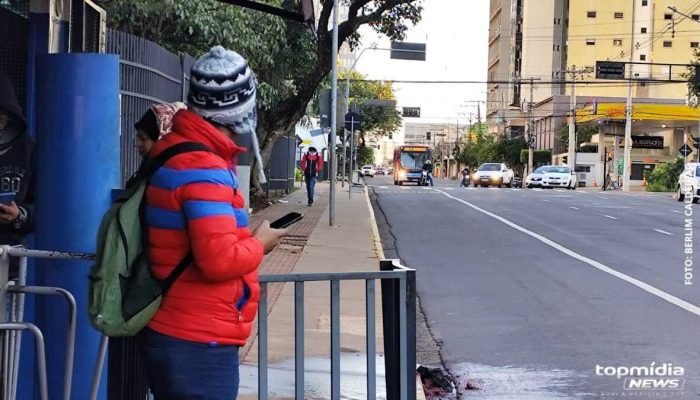 Frente fria derruba temperatura em MS; mínima pode chegar a 12°C