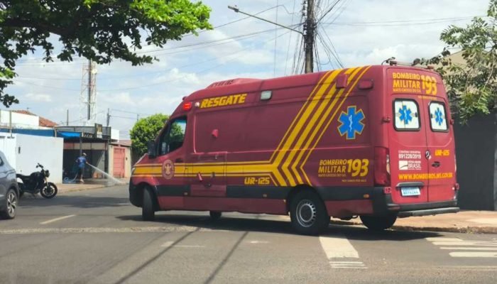 Homem que protegia bebê é atacado por idoso com faca em Anastácio
