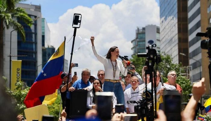 María Corina Machado, opositora de Maduro, dedica Nobel a Trump