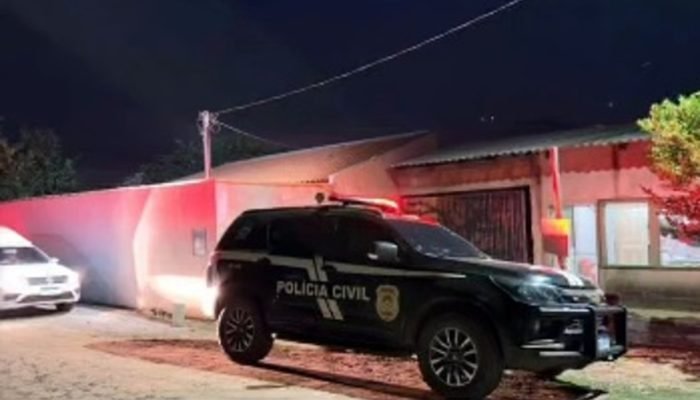 Polícia no local da ocorrência. (Reprodução/Francisco Maranata) — Foto: Polícia