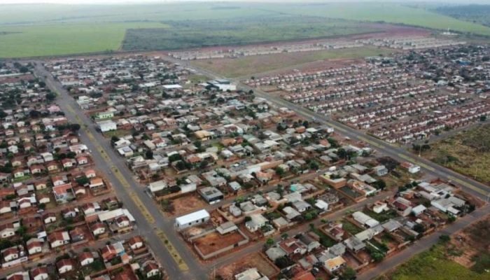 Imagem mostra a paisagem de Naviraí, uma das sete cidades beneficiadas pelo Novo