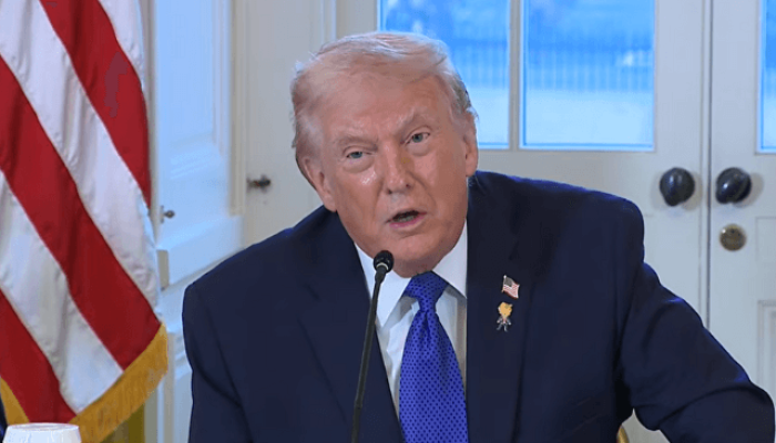 Presidente dos EUA, Donald Trump, concede entrevista coletiva na Casa Branca — F