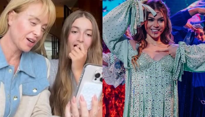 Foto: 1 de 1 Montagem colorida de Angélica e Eva Huck reagiram a performance de