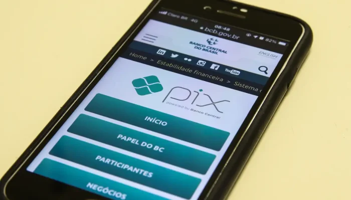 Foto: Pix, no site do Banco Central do Brasil. (Marcello Casal Jr., Agência Bras