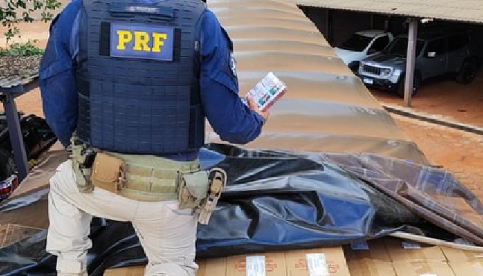 PRF Apreende Caminhão com 150 Mil Maços de Cigarros em Campo Grande