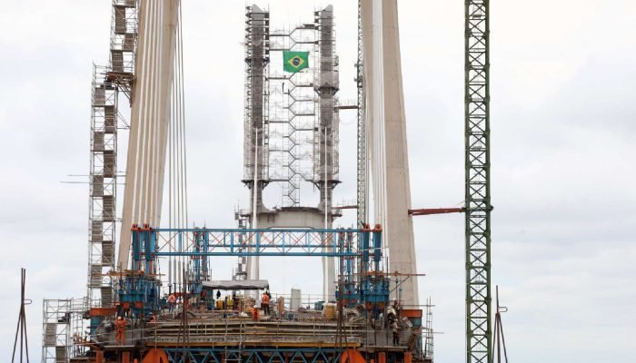 Ponte que integra Rota Bioceânica tem previsão de entrega ainda neste ano. — Fot