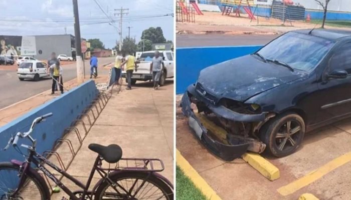 Idoso sofre mal súbito e colide carro em muro em São Gabriel do Oeste Idoso sofre mal súbito e colide carro em muro em São Gabriel do Oeste