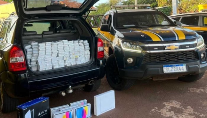 Homem é preso transportando mais de R$ 2 milhões em eletrônicos em Dourados