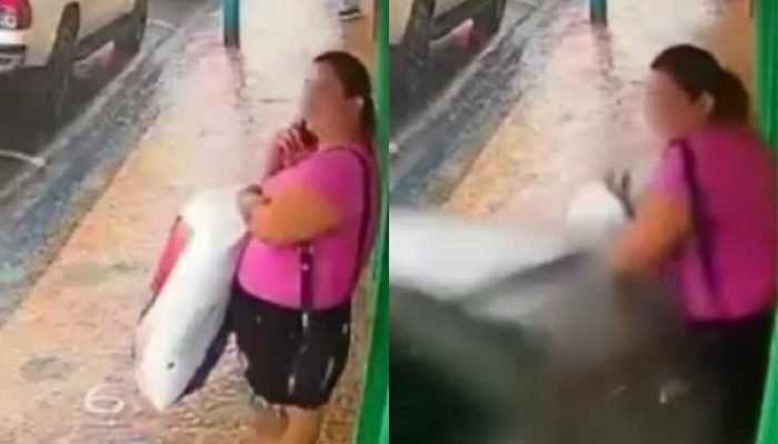 Mulher é atingida por carro desgovernado que invade calçada no interior de São Paulo