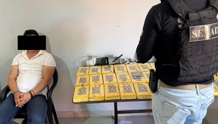 Mais de 35 kg de cocaína apreendidos em Presidente Franco, Paraguai