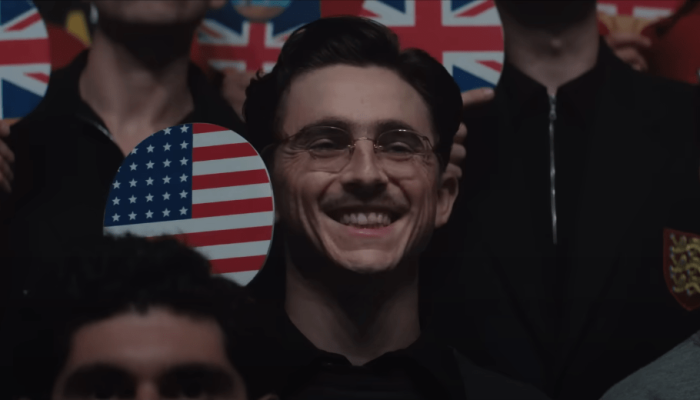 Timothée Chalamet em Marty Supreme (2025) — Foto: Timothée Chalamet em "Marty Su