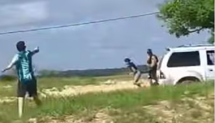 Foto: El tiroteo fue grabado y viralizado. Foto: Captura de pantalla