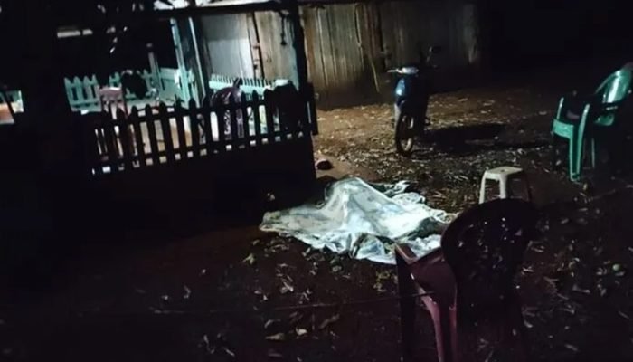 Local onde aconteceu o crime “Quarentinha” foi morto com tiros — Foto: Local ond