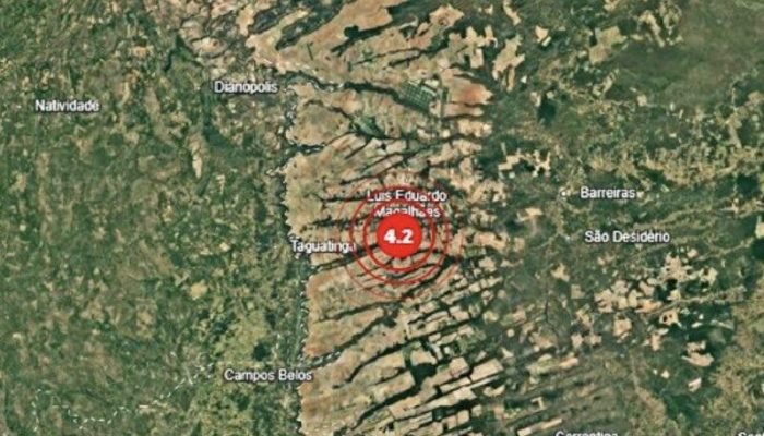 Abalo sísmico de 4,2 atinge divisa entre Bahia e Tocantins