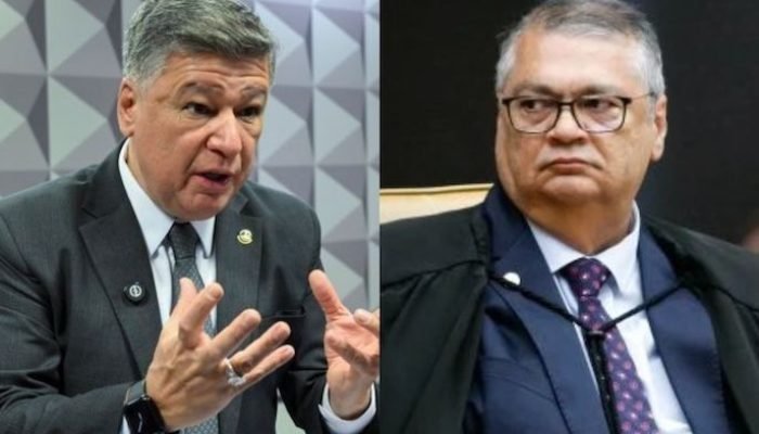 Foto: O senador Carlos Viana (esq.) e o ministro Flávio Dino | Divulgação/Carlos