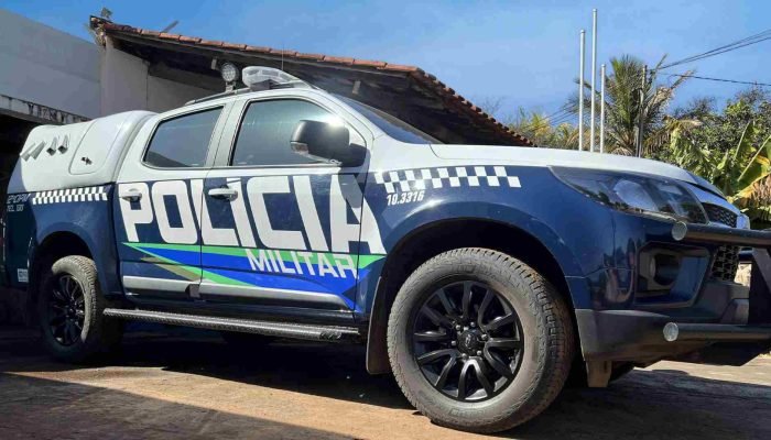 Viatura da 12ª Companhia Independente da Polícia Militar, em São Gabriel do Oest