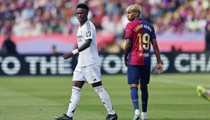 Foto: Vini Jr. e Lamine Yamal