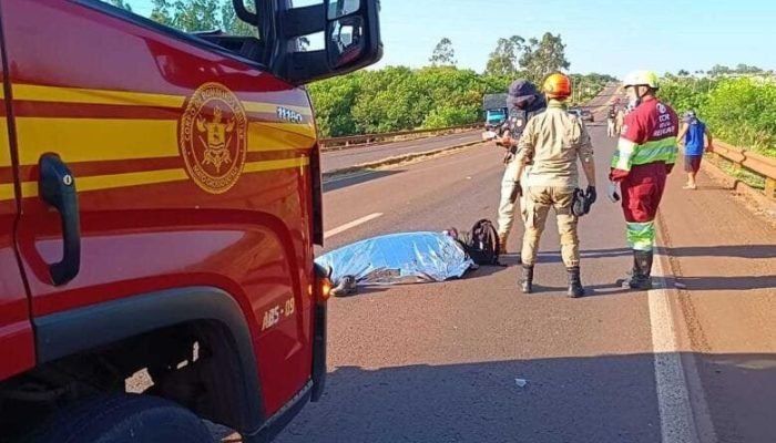 Acidente aconteceu na saída para Caarapó - Crédito: Osvaldo Duarte/Dourados News
