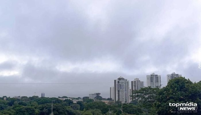 Domingo nublado e com chuvas em MS: meteorologia alerta para ventos fortes e granizo