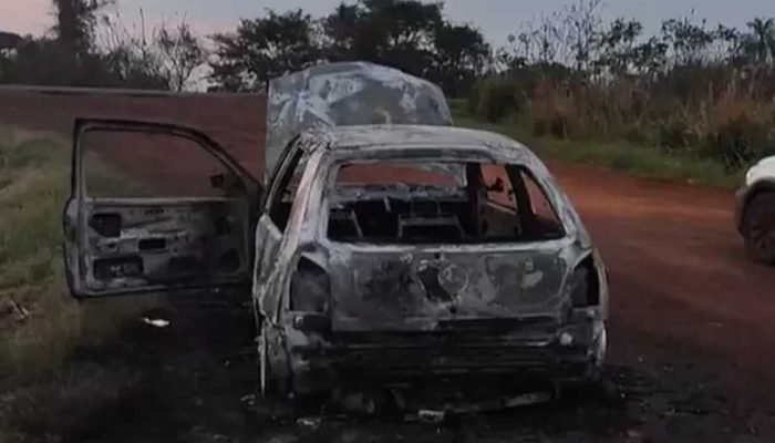 Irmãos são detidos por morte e incêndio de carro em Rio Brilhante