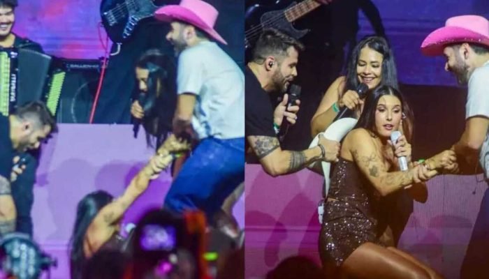 Cantora Ana Castela sofre queda inesperada em palco de São Paulo