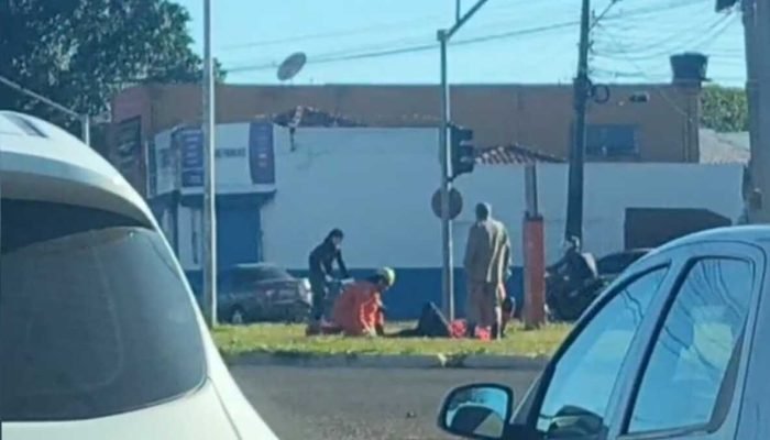 Acidente causa lentidão na Avenida das Bandeiras em Campo Grande