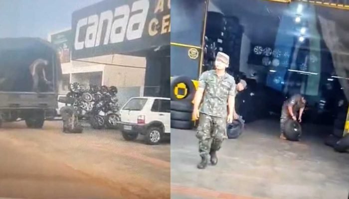 Exército reaproveita pneus doados pela Receita Federal em Campo Grande