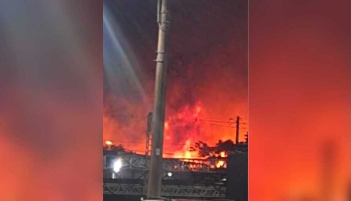 Incêndio Destrói Garagem e Provoca Explosões no Jardim América