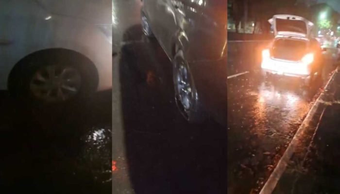 Buracos causam prejuízos a motoristas em Campo Grande durante forte chuva