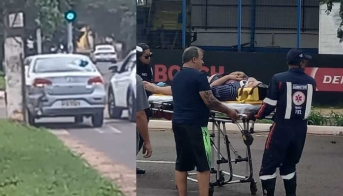 Motociclista Fica Ferido Após Colisão em Campo Grande