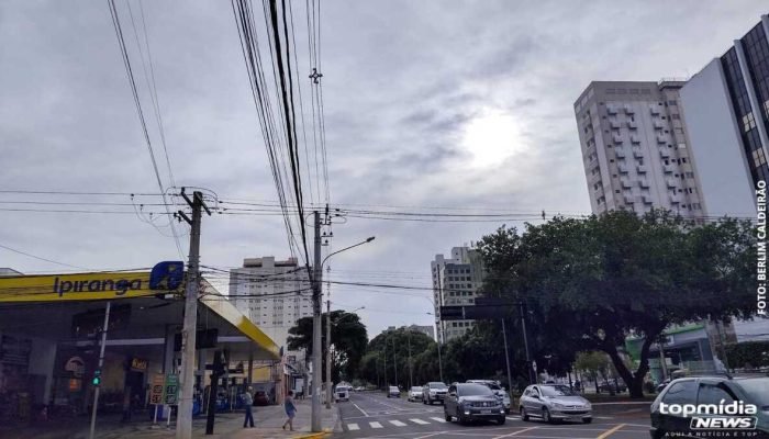 Tempo instável em MS: Sol, chuva e risco de tempestades nesta quarta-feira