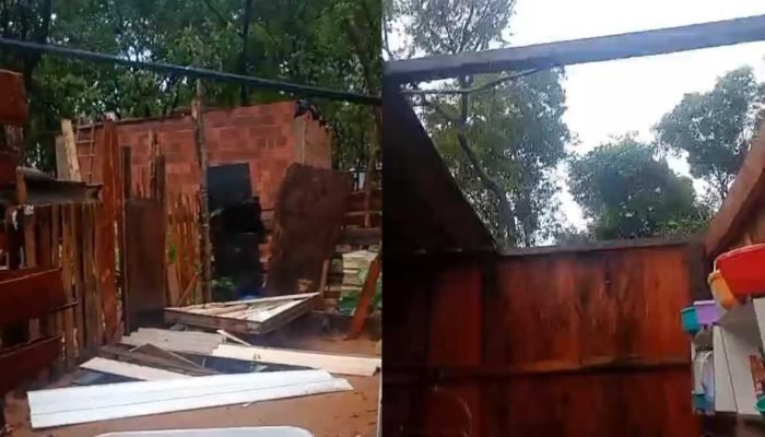 Tempestade Causa Destruição na Comunidade Homex em Campo Grande