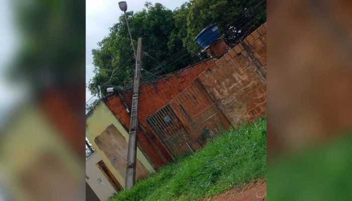 Temporal em campo grande deixa família refém de fios energizados