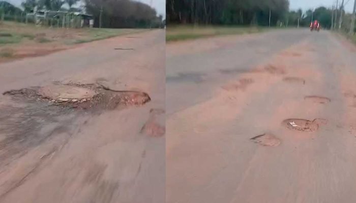 Campo grande sofre com cratera urbana: Motoristas desviam de buracos