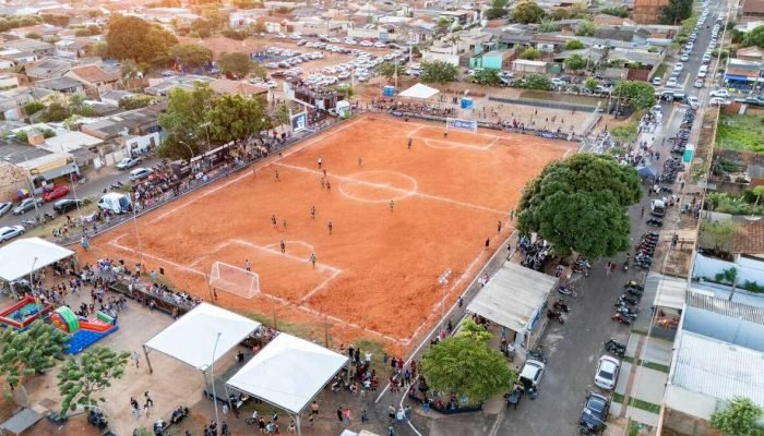 Campo Grande sedia Torneio infantil de futebol para projetos sociais