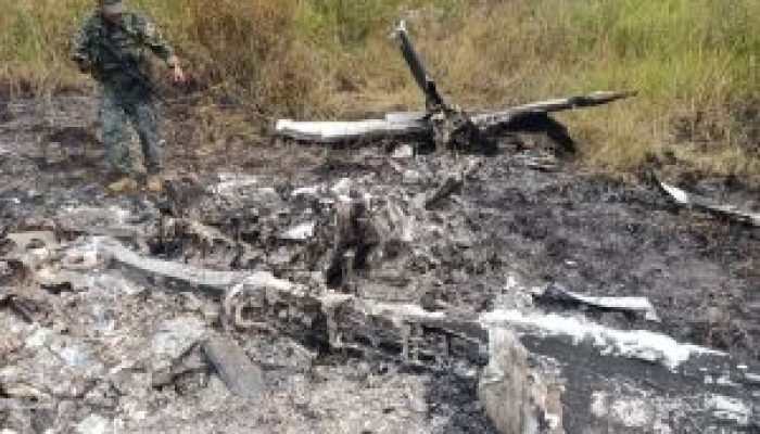 Aeronave que explodiu ao cair em pista clandestina pode estar a serviço do narcotráfico, diz