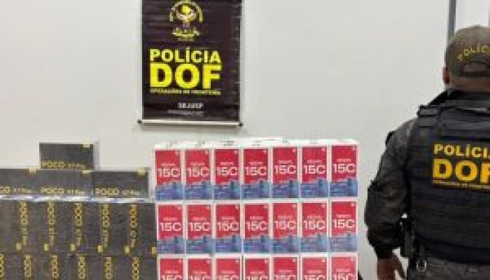 Policiais apreendem carga de 106 celulares Xiomi em carreta de transporte de minério