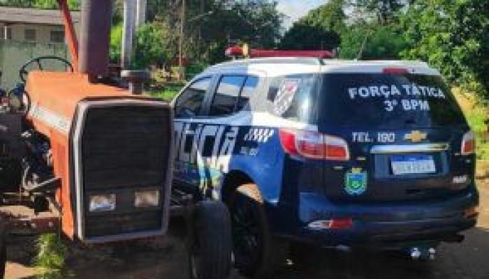 Polícia recupera trator agrícola furtado em Dourados